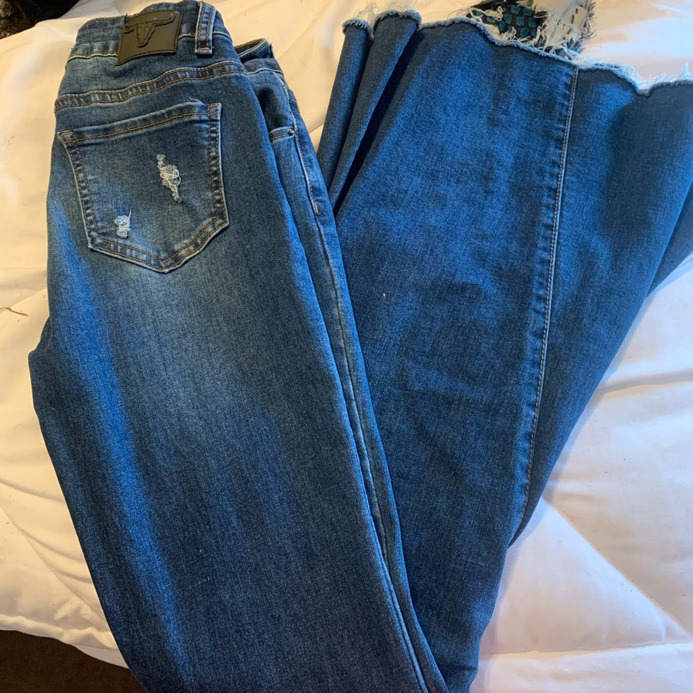 NWOT raw hem bell bottoms